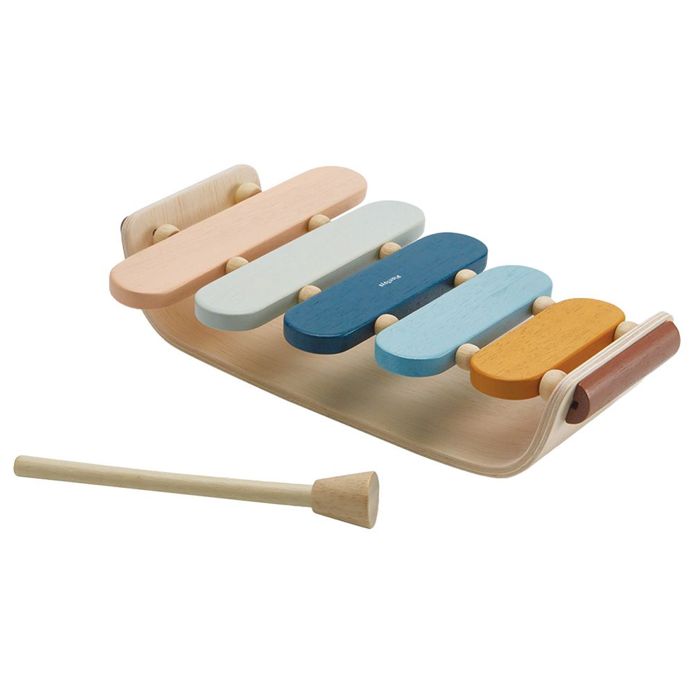 Plan Toys - Wooden Oval Xylophone - Orchard
