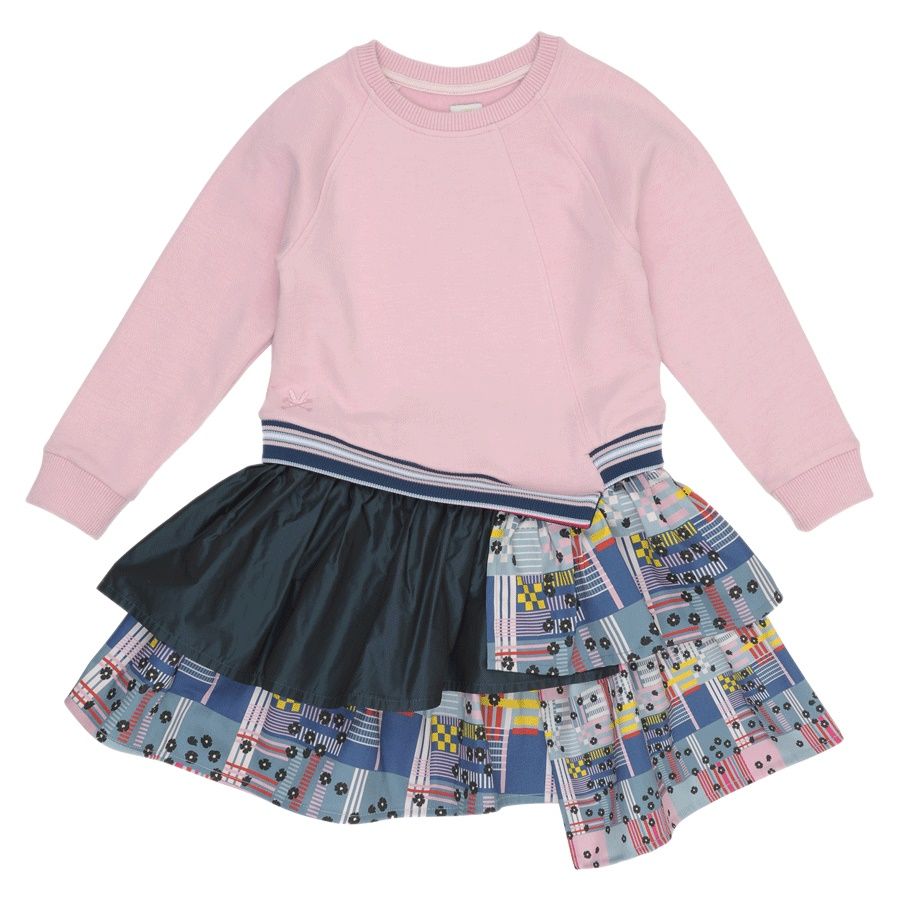 No Added Sugar - Running Rings Pink Marle Dress