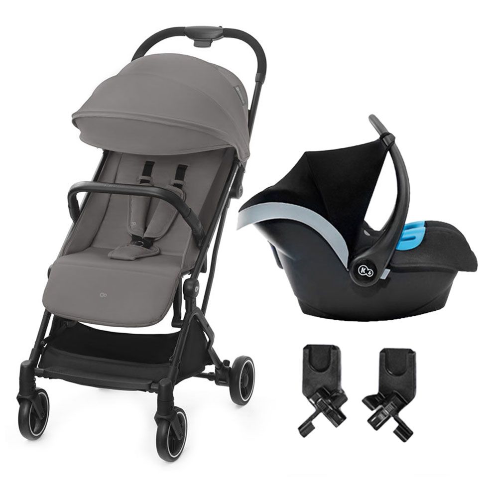 Kinderkraft - 2 in1 Indy2 Lightweight Travel System - Mink/Cozy Grey
