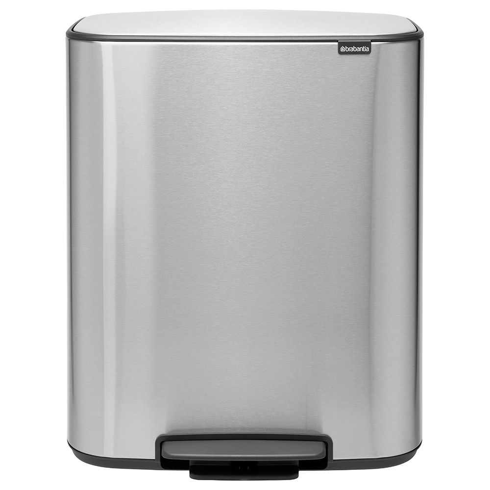 Brabantia - Bo Pedal Bin W/ Inner Bucket 60L - Matt Steel