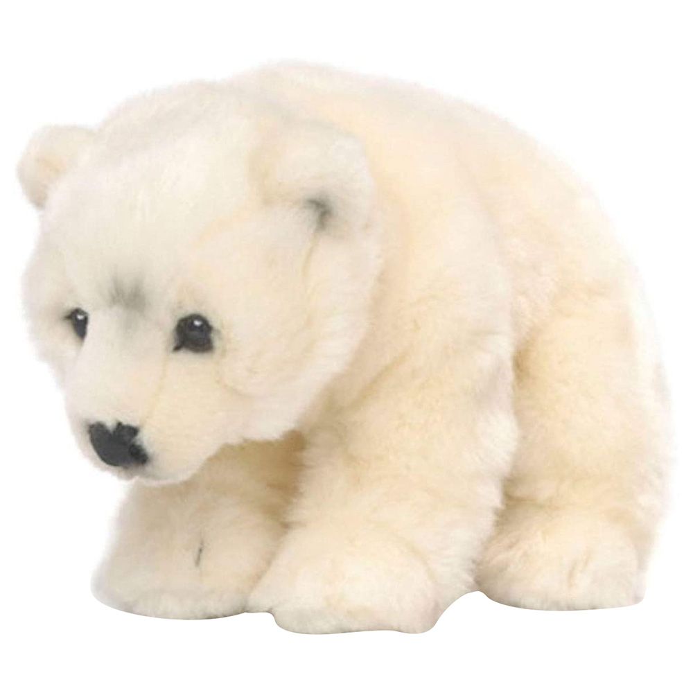 WWF - 9" Polar Bear Floppy Plush Toy - White