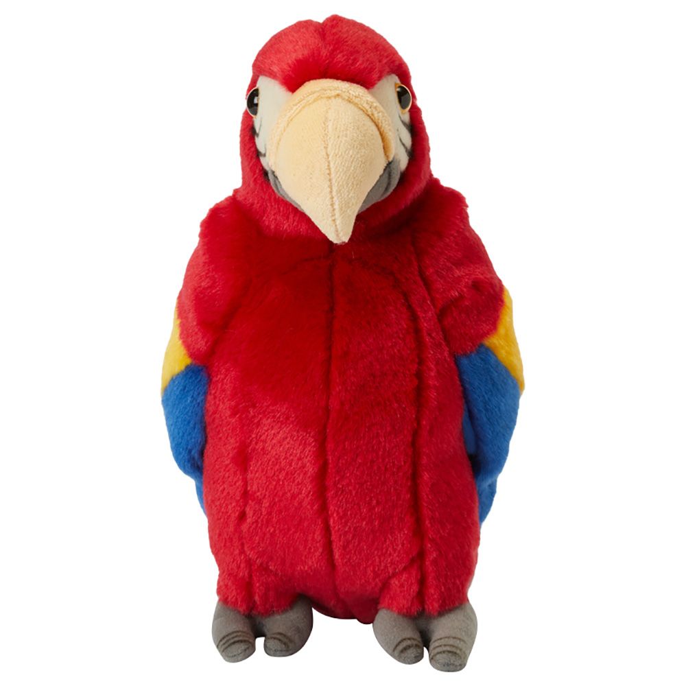 WWF - 9" Red Parrot Plush Toy