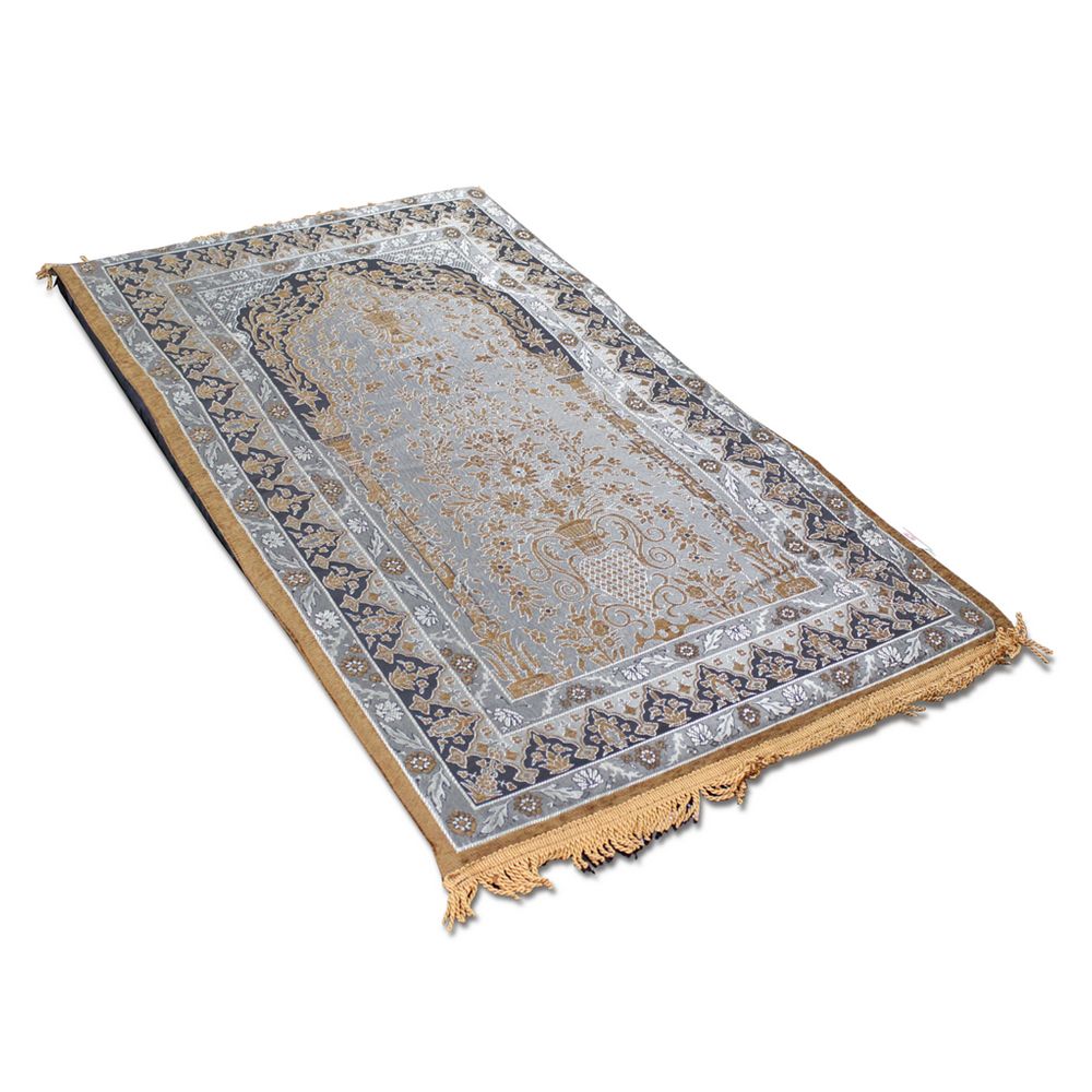 Sundus Comfortable Premium Quality Prayer Rug - Brown