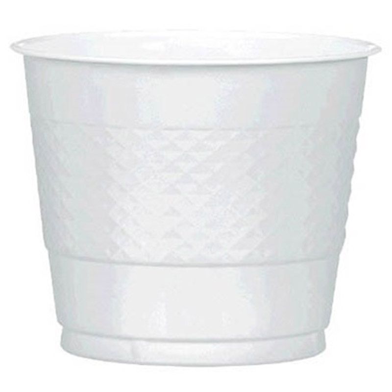 Silver Sparkle Plastic Cups 266ml