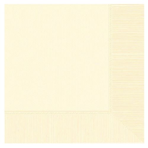 Amscan - Beverage Tissues 20pcs - Vanilla Creme
