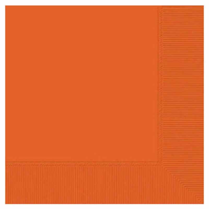 Amscan - Beverage Tissues 20pcs - Orange Peel