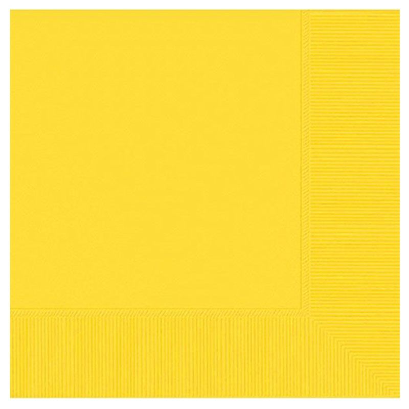 Amscan - Lunch Tissues 20pcs - Yellow Sunshine
