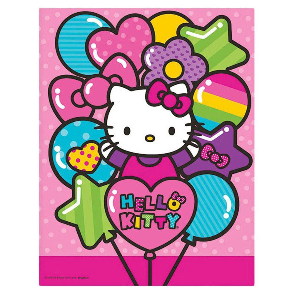 Party Centre - Hello Kitty Rainbow Plastic Table Cover