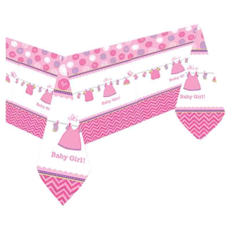 Shower With Love Girl Plastic Tablecover