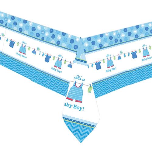 Shower With Love Boy Plastic Tablecover