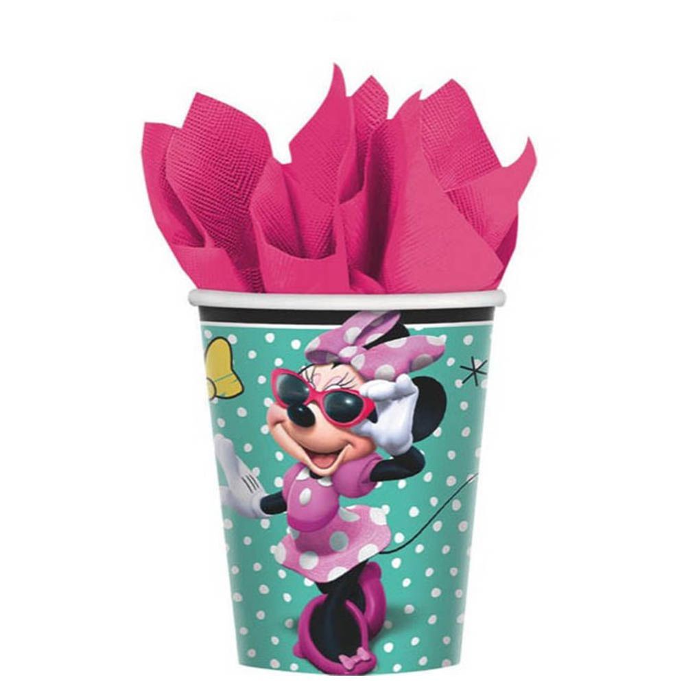 Party Centre - Minnie Mouse Happy Helper Paper Cups 9oz 8pcs