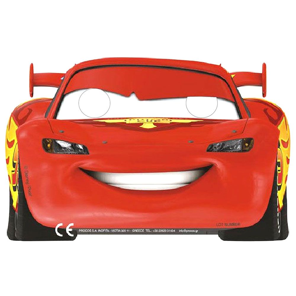 Disney Cars Formula Die-Cut Masks 6pcs
