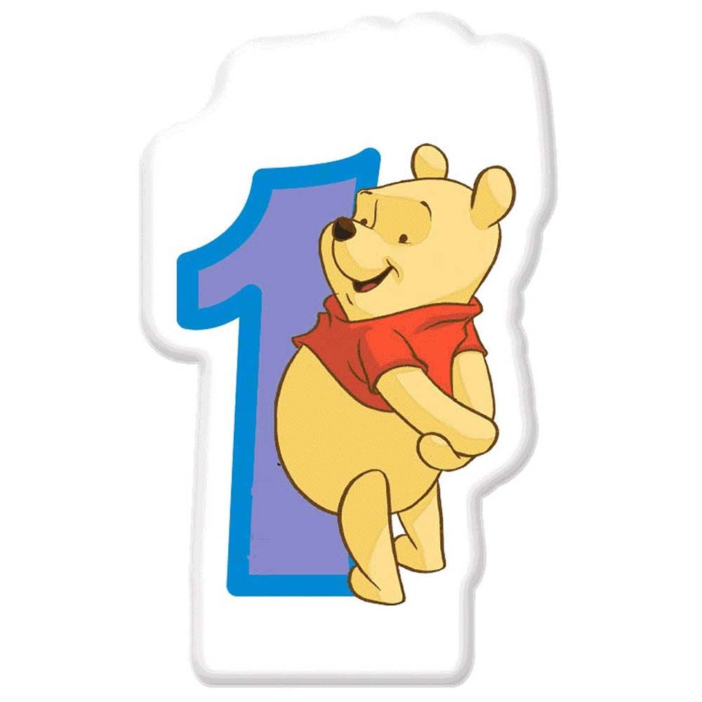 Disney Winnie The Pooh Numeral Candle No. 1