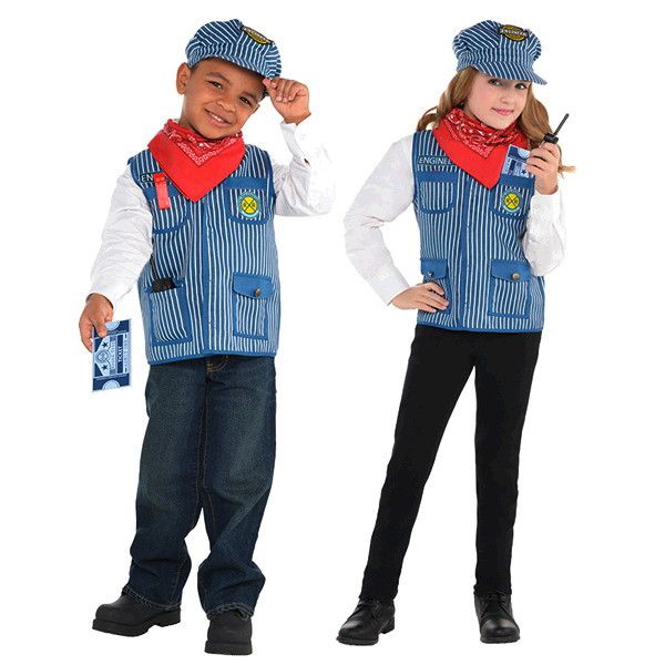 Party Centre - Train Engineer Costume Kit Child