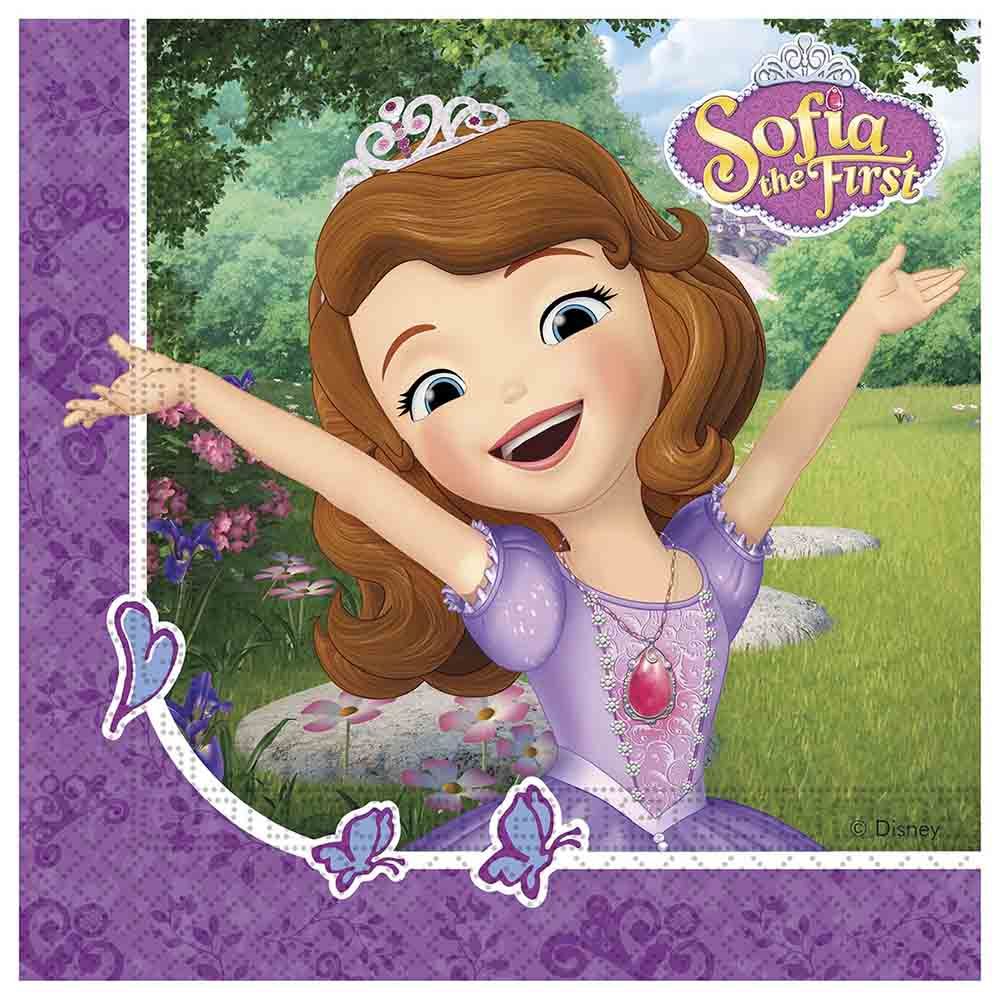 Party Centre - Disney Sofia Mystic Isles Lunch Tissues 20pcs