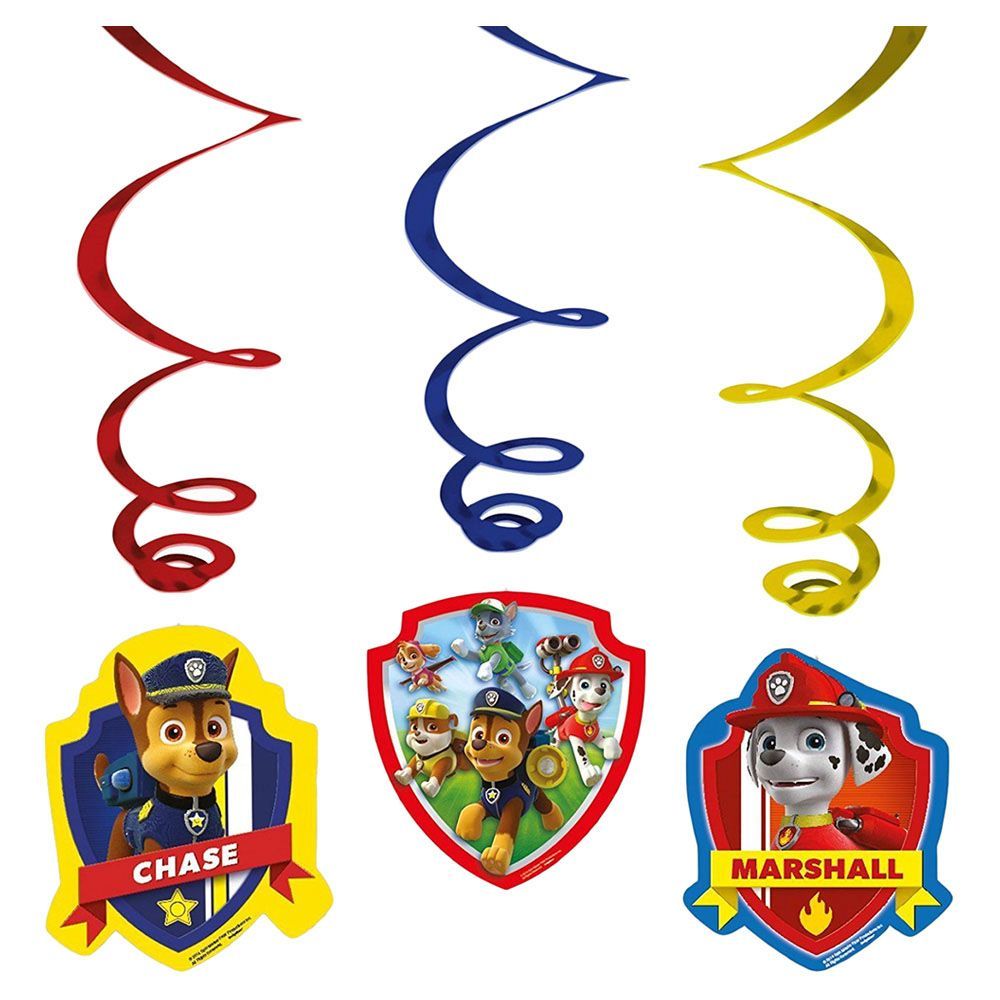 بارتي سنتر - زينة دوامة دورية المخلب (6 قطع)