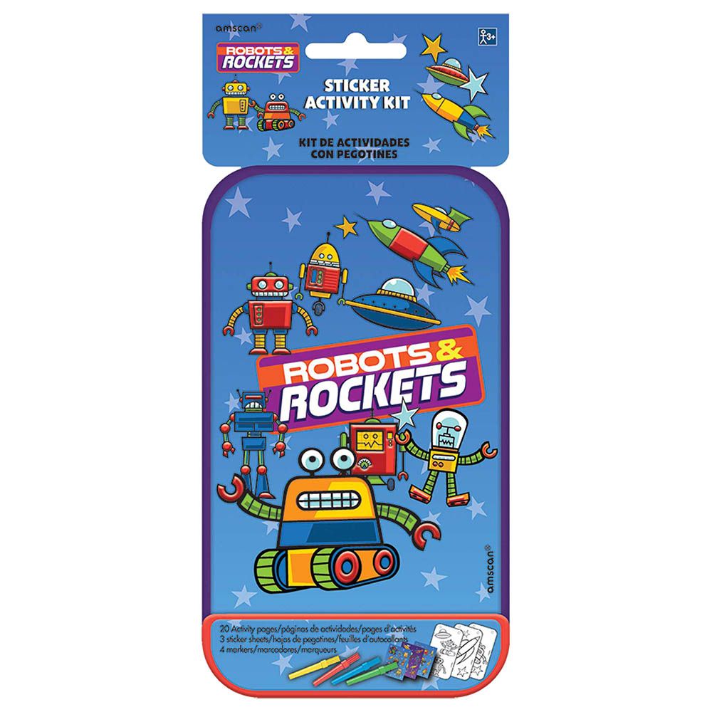 Amscan - Robots And Rocket Sticker Activity Kit