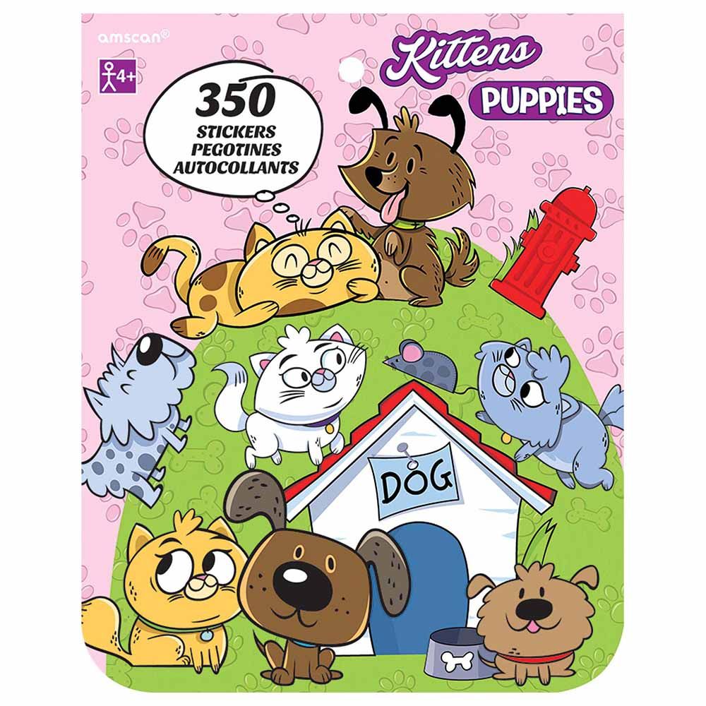 Amscan - Kitten And Puppies Sticker Book