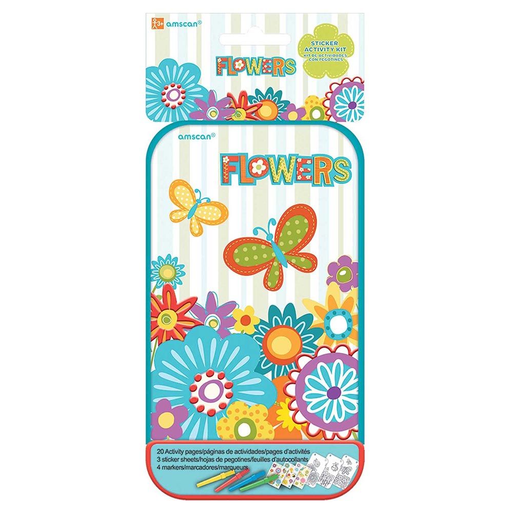 Amscan - Flowers Sticker Activity Kit