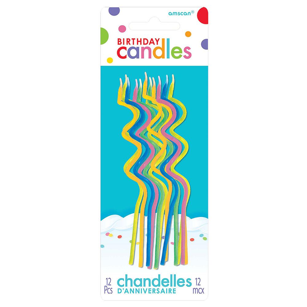 Amscan - Skinny Coil Candles