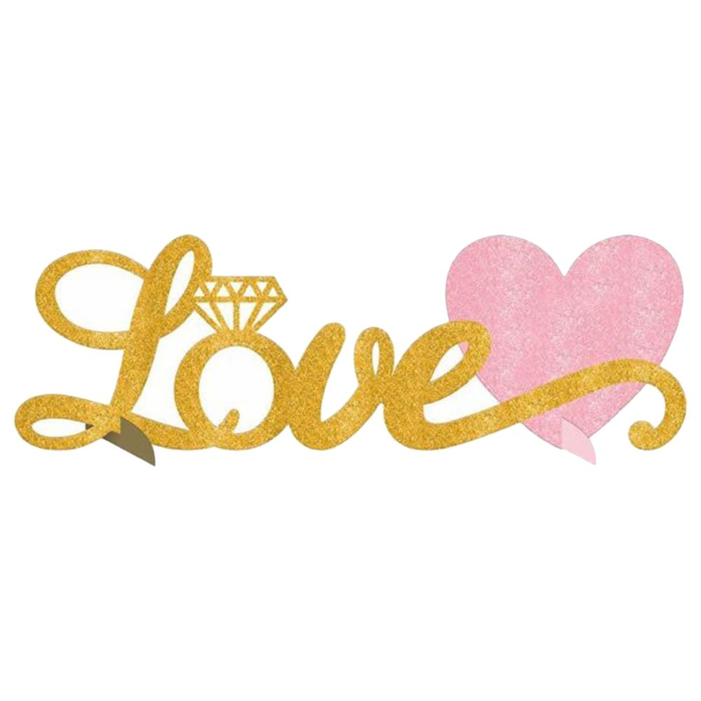 أمسكان - ديكور طاولة - Love - لامع