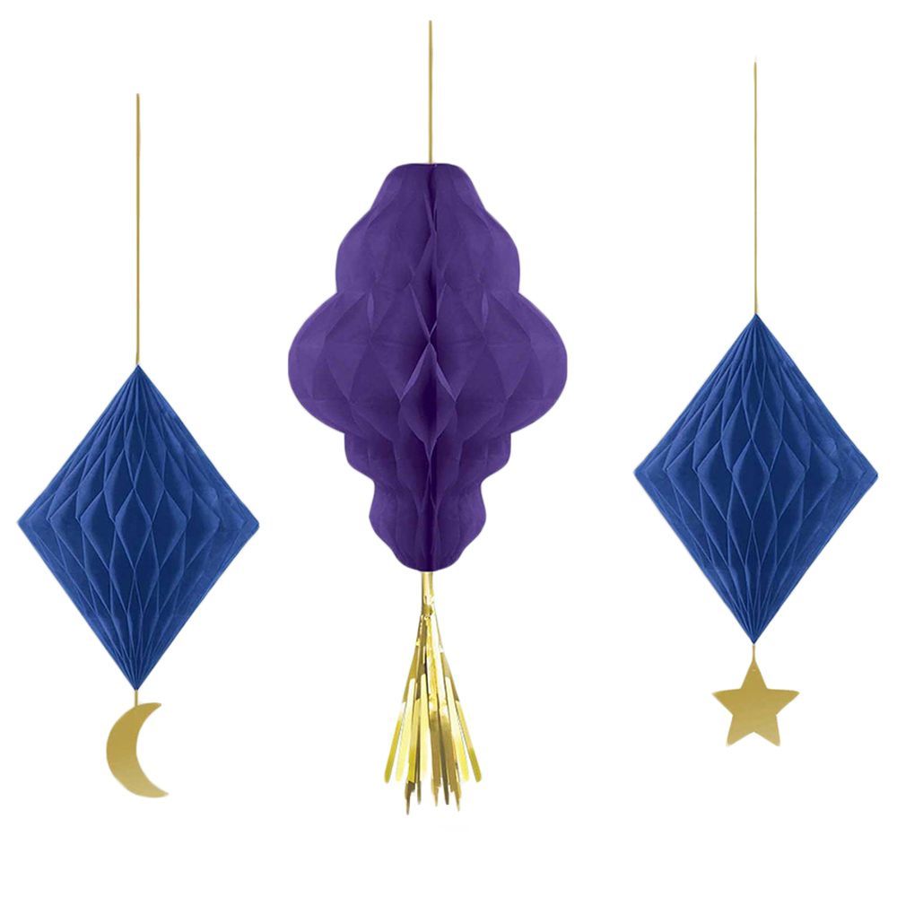Amscan - Eid Celebration Honeycomb Decoration 3pcs