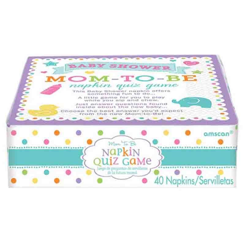 Baby Shower Trivia Napkins
