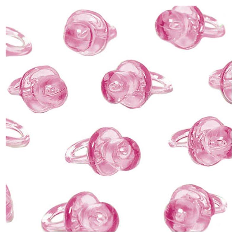 Party Centre - Pink Pacifier Baby Shower Favors