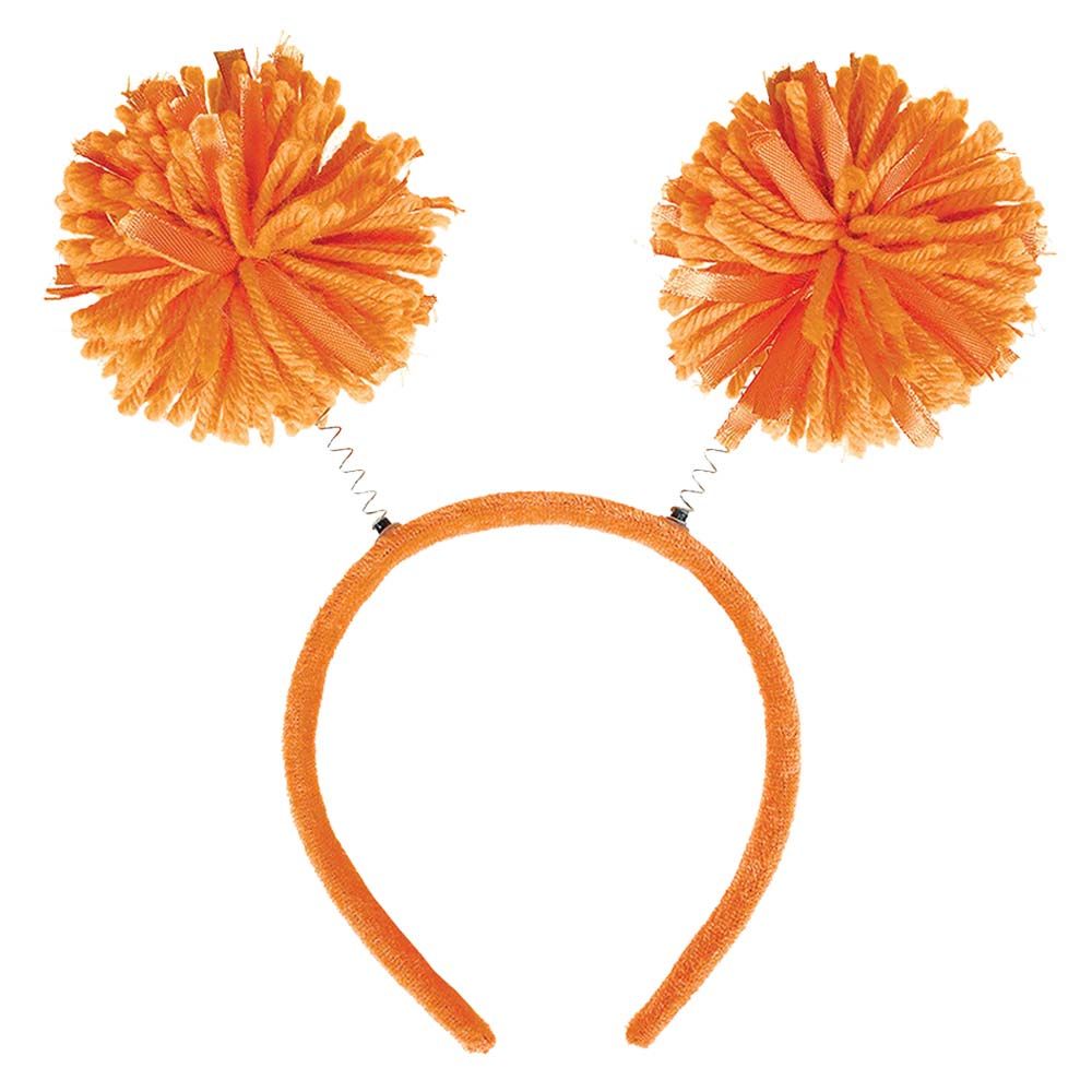Pom Pom Head Bopper - Orange