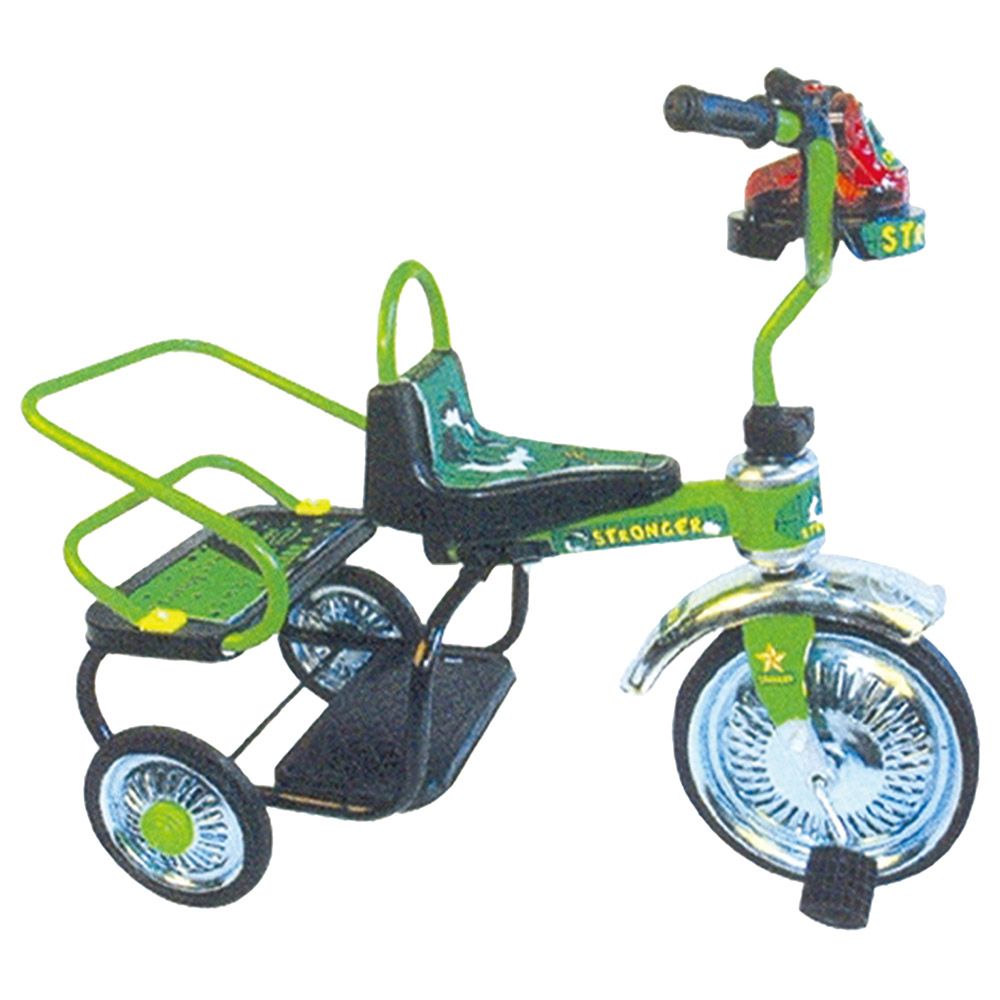 Best Toy - Metal Tricycle Double Seat - Green