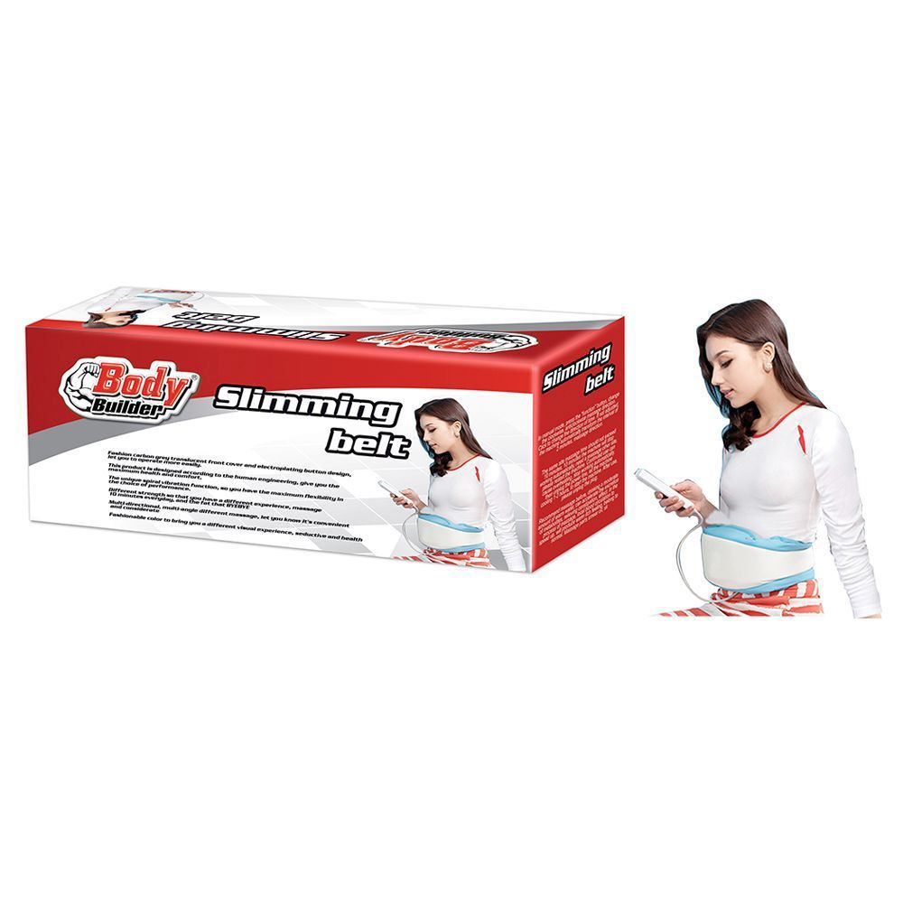 Body Builder Sauna Massage Belt - White
