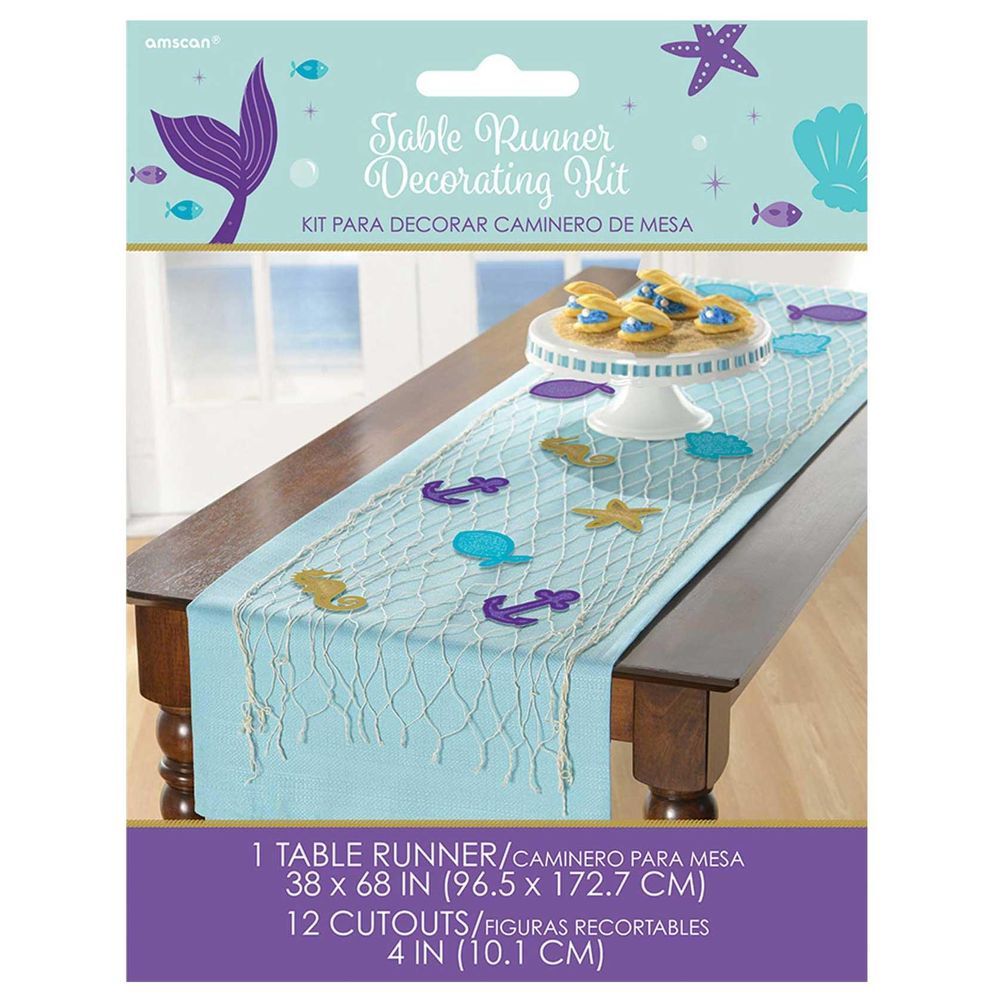 Amscan - Mermaid Wishes Fishnet Table Runner
