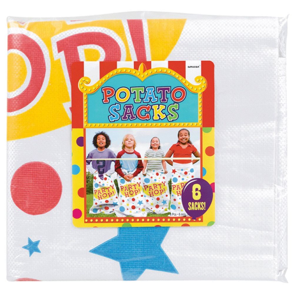 Amscan - Plastic Potato Sacks 6pcs