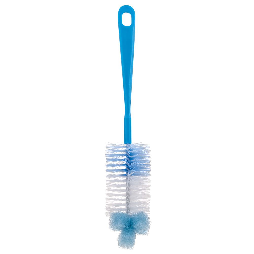 Canpol - Bottle & Teat Brush With Sponge - Blue