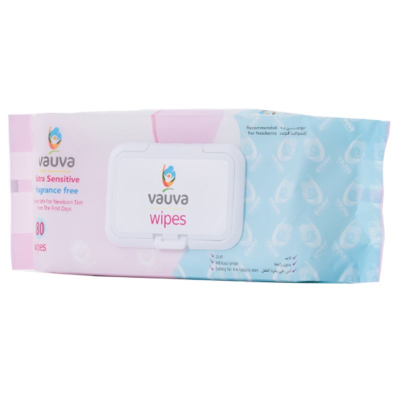 Vauve - Baby Wipes With Lid 80pcs