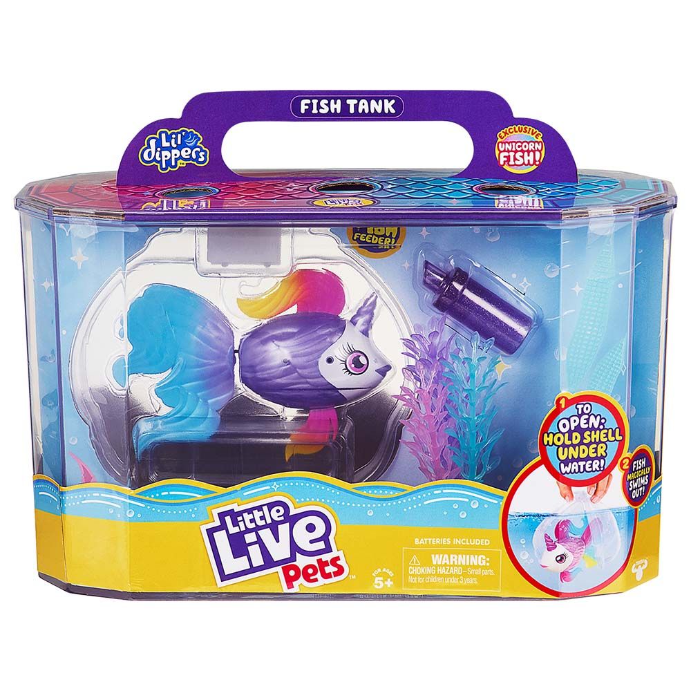 Little Live Pets - Lil' Dippers Fish Tank Toy - Unicornsea
