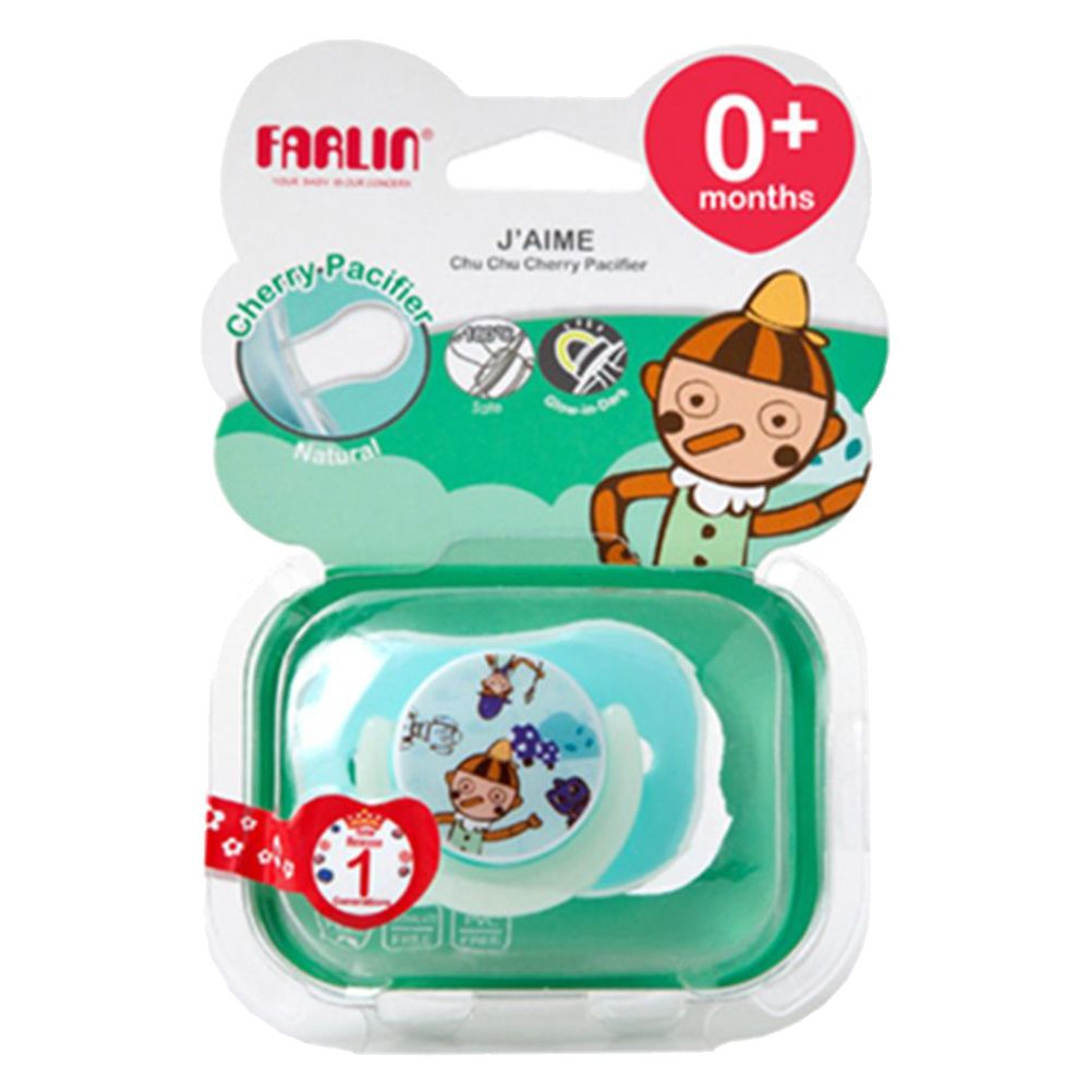 Farlin - Chu Chu Cherry Pacifier 0M+ - Green