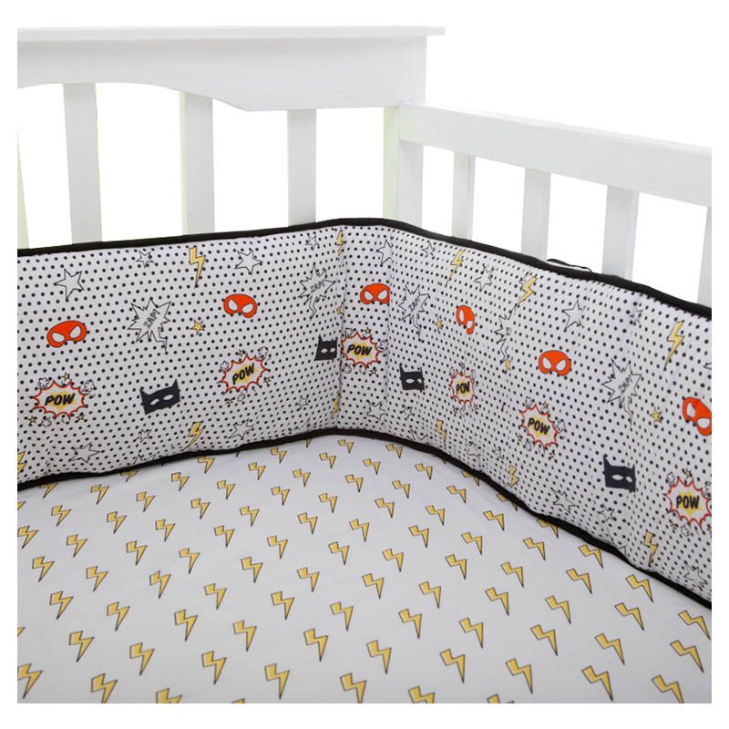 Little West Street Superhero Organic Reversible Bumper