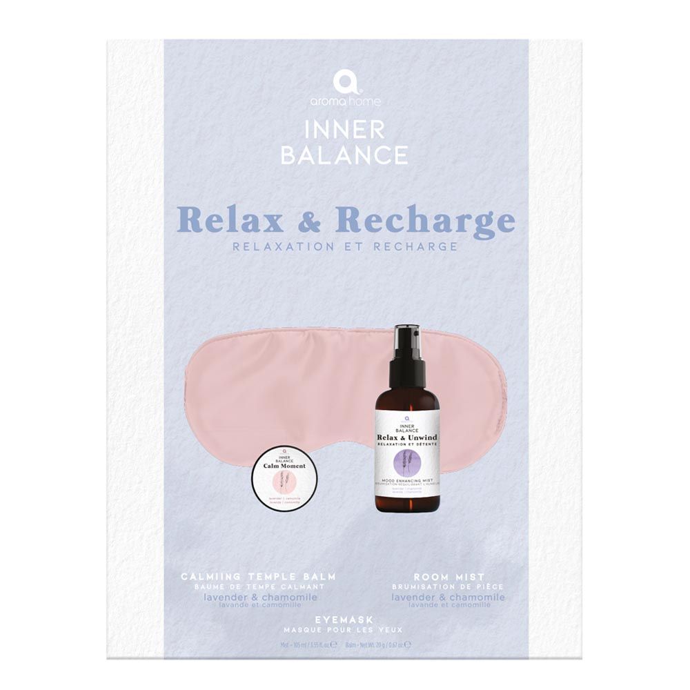 Aroma Home - Relax & Recharge Set - Eye Mask & Balm & Room Mists