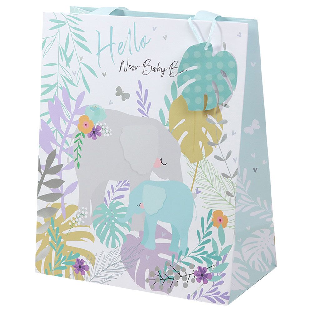 Belly Button - Elephant Blue Portrait Bag 