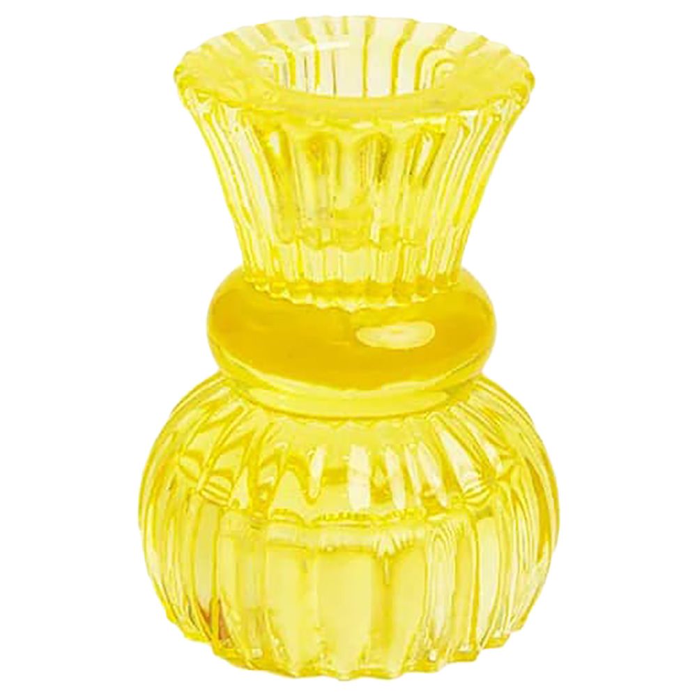 Talking Tables - Boho Small Glass Candle Holder - Yellow