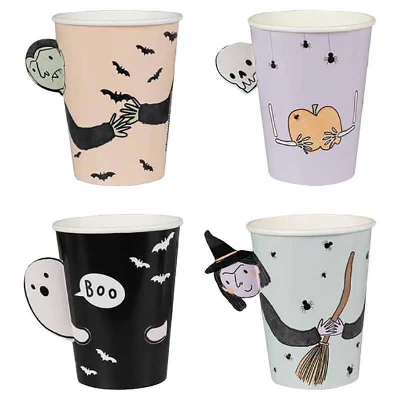 Ginger Ray - Boo Crew Characters Pop Out Paper Cups - 8pcs