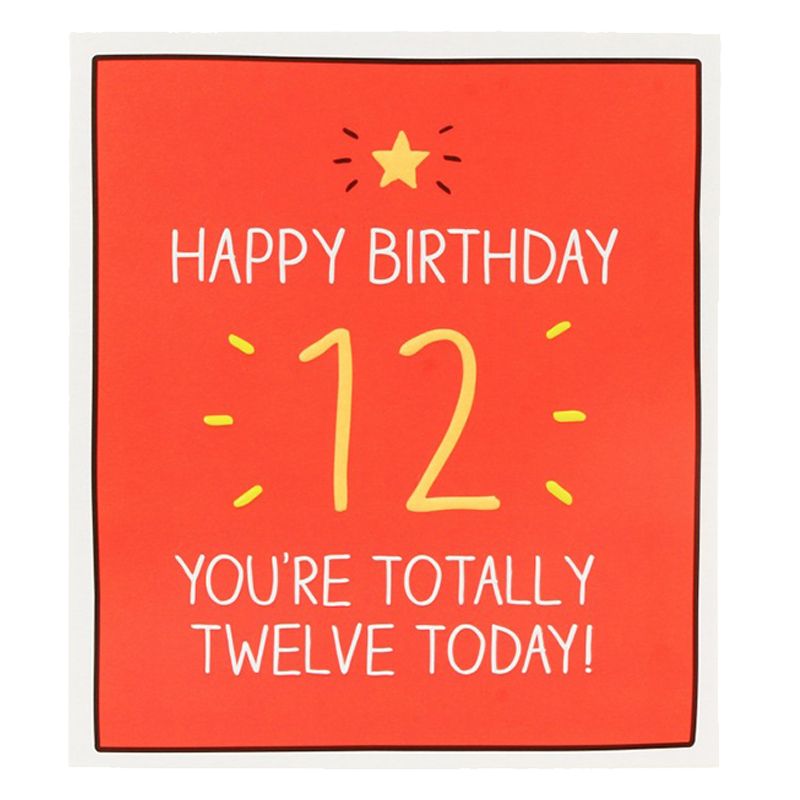 Happy Jackson - Totally Twelve Today! Birthday Card