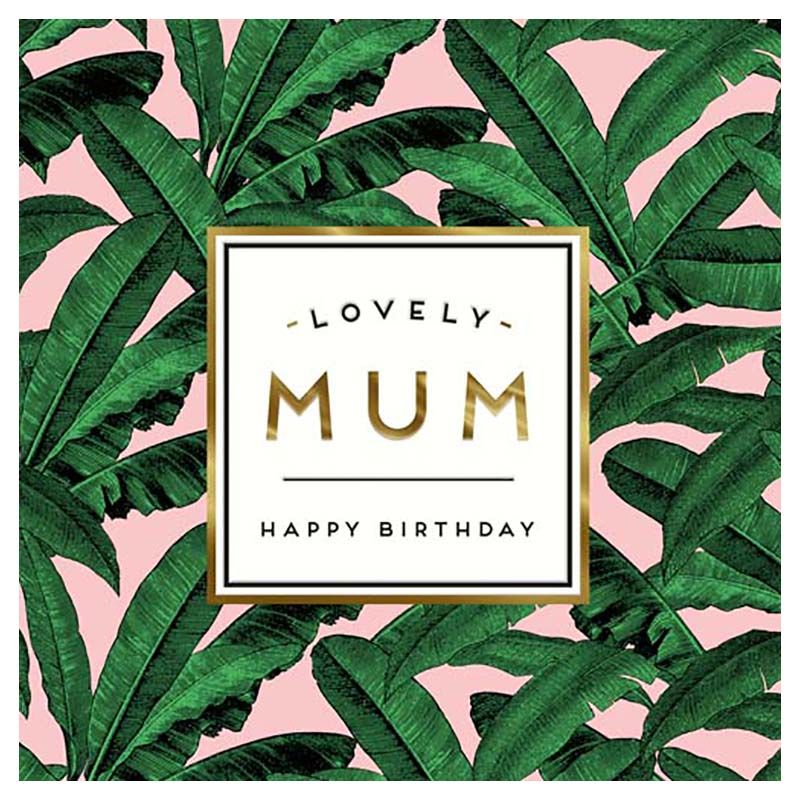 Pigment - Lovely Mum Palm Tree Pattern Greeting Card