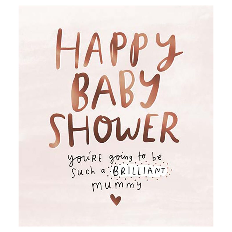 بيغمنت - بطاقة تهنئة Happy Baby Shower Brilliant Mummy