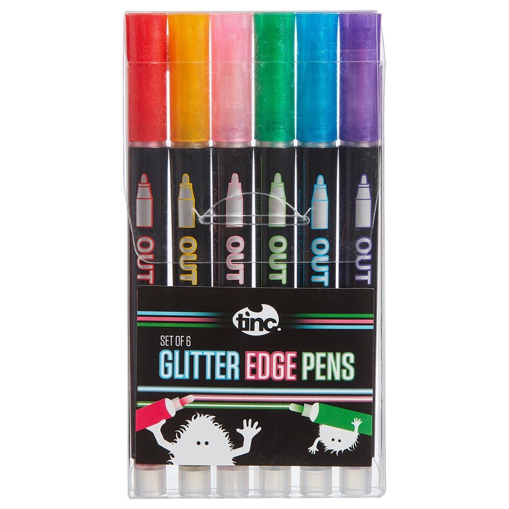Tinc - Glitter Edge Pens - 6pcs