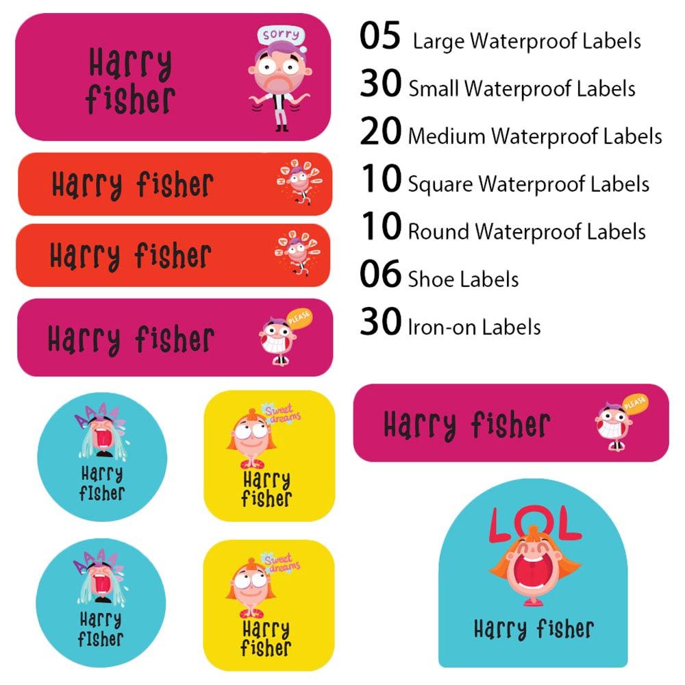 My Labels - Shoe & Iron On Waterproof Labels - Greetings