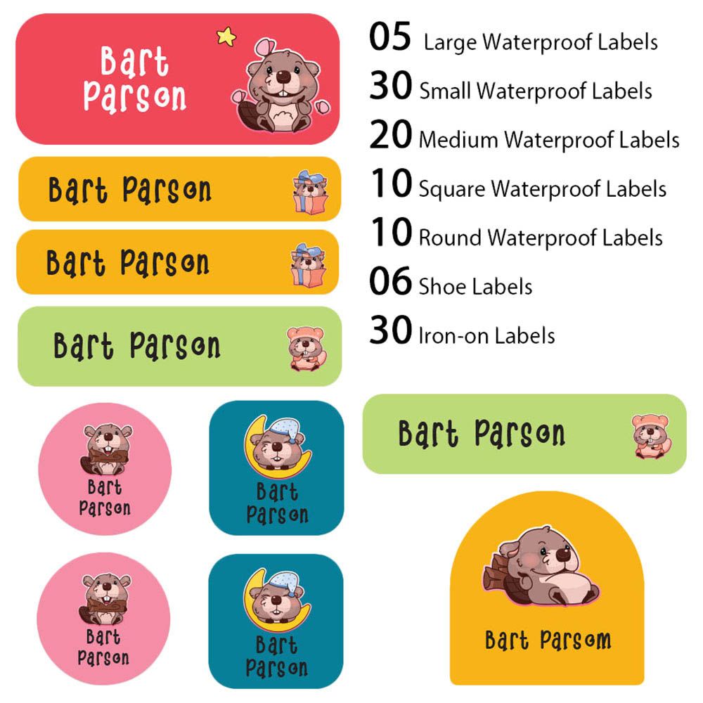 My Labels - Shoe & Iron On Waterproof Labels - Mouse
