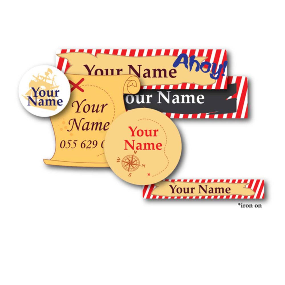 Ladybug - Nursery Pack Labels Pirate - Pack of 82