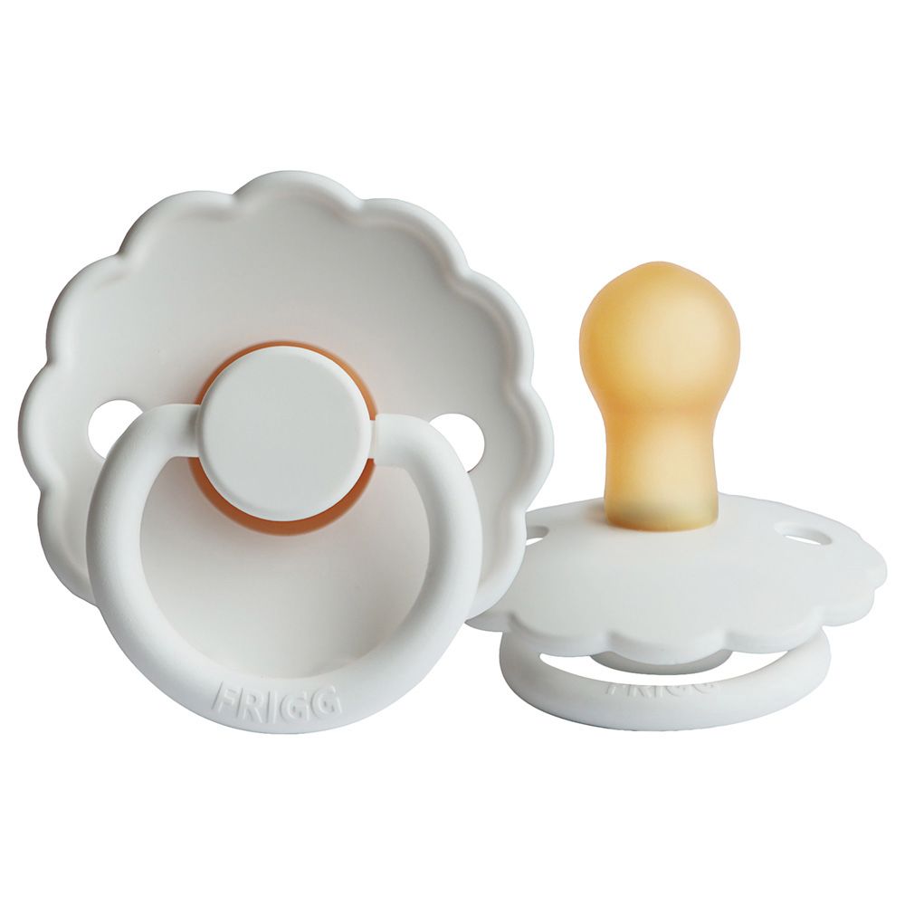 FRIGG - Daisy Latex Pacifier 0-6M S1 - Bright White